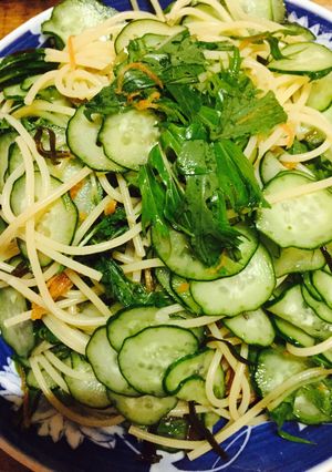 野菜たっぷりパスタでサラダ-レシピのメイン写真
