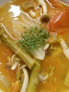簡単♪トマトとアスパラ コンソメスープ!-レシピのメイン写真