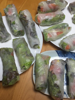 大好評！サーモン・マグロたたきで生春巻き-レシピのメイン写真