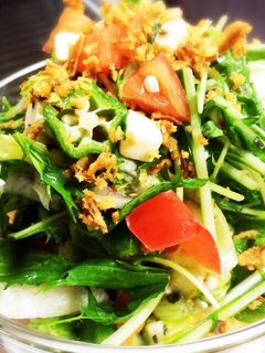 簡単切って混ぜるだけ♪♪水菜サラダ♡-レシピのメイン写真