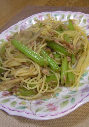 大阪八尾特産若ごぼうとシーチキンのパスタ-レシピのメイン写真