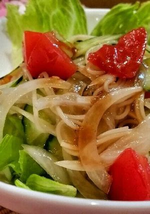 夏の定番 ピリ辛そうめんサラダ-レシピのメイン写真