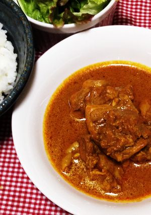 簡単トマトジュースでバターチキンカレー風-レシピのメイン写真