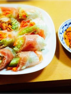 エスニック風♡生春巻き-レシピのメイン写真