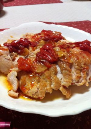 鶏胸肉のアクアパッツァ風-レシピのメイン写真