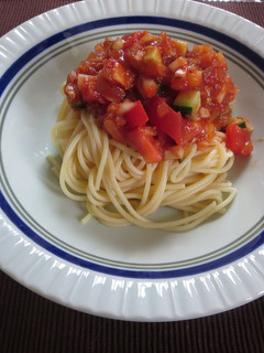 トマトの冷製パスタ-レシピのメイン写真