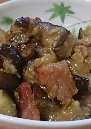 簡単！ベーコンと茄子のひこずり-レシピのメイン写真