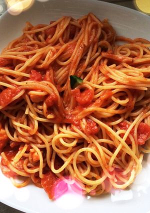 たこのトマトパスタ 簡単-レシピのメイン写真