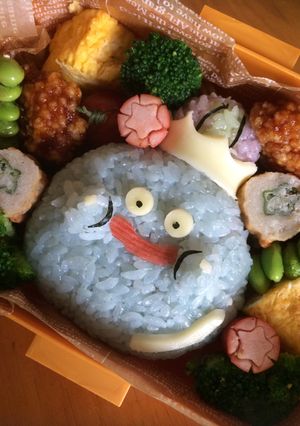 簡単！ドラクエ★キングスライム★キャラ弁-レシピのメイン写真