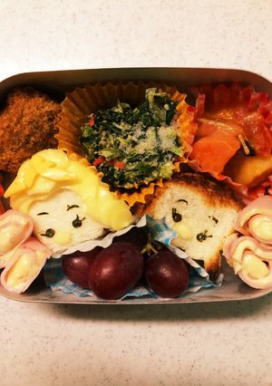 ツムツムキャラ弁 アナユキ-レシピのメイン写真