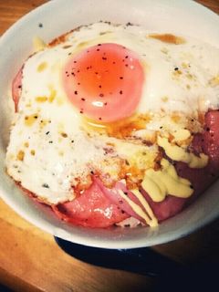 超簡単!ハムと卵のどんぶりご飯-レシピのメイン写真