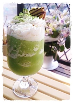 カフェフラッペでグリーンティーフラッペ-レシピのメイン写真