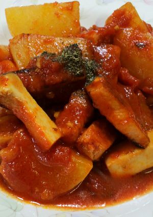 楽ちん♪かぶとベーコンのトマト煮込み-レシピのメイン写真