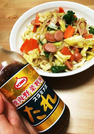 簡単！焼肉のタレで焼うどん♡スタミナ源！-レシピのメイン写真