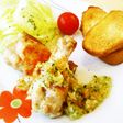 手羽元のさっぱりソースかけ。
