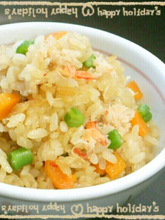 カニ缶・麺つゆ★蟹飯(蟹の炊き込みご飯)-レシピのメイン写真