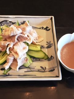 簡単茹で豚肉のごまだれ☆-レシピのメイン写真