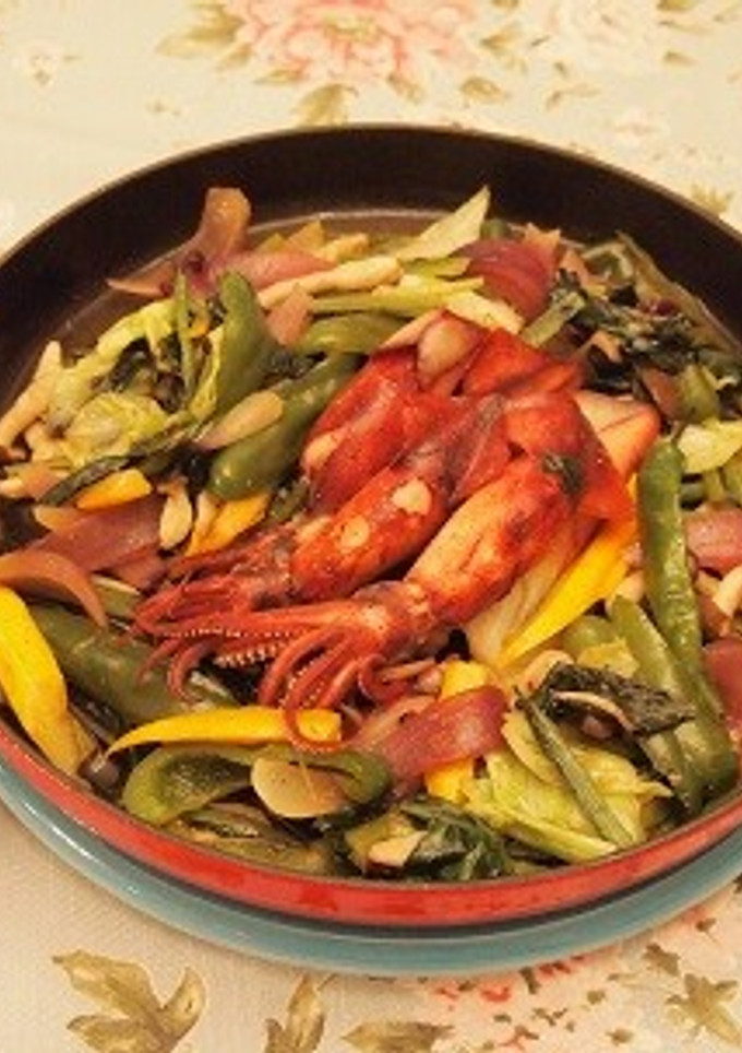 ひ烏賊の和風わさび醤油焼＆たっぷり野菜-レシピのメイン写真