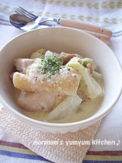 チキンと白菜のクリーム煮in粒マスタード-レシピのメイン写真