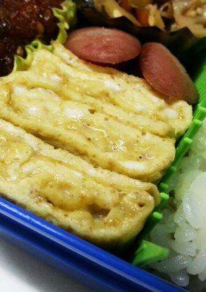 お弁当にカレー味のフワフワ卵焼き-レシピのメイン写真