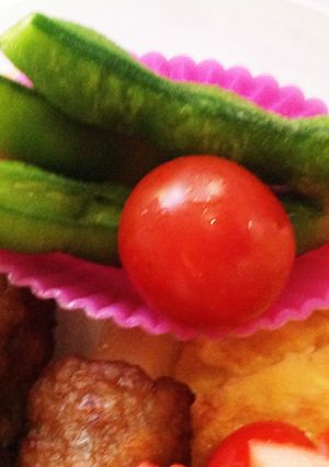 簡単お弁当隙間彩に枝豆プチトマトカップ-レシピのメイン写真