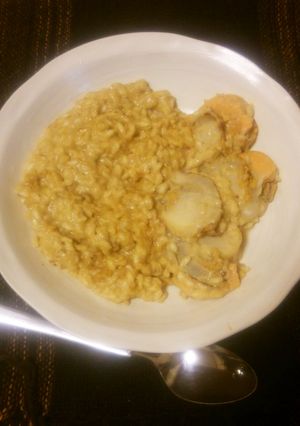 豆乳+５種類チーズリゾット（帆立入り）-レシピのメイン写真