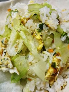 ⭐しらす入りレタスチャーハン⭐-レシピのメイン写真