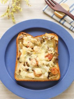 ガーリックきのこのチーズトースト-レシピのメイン写真