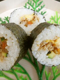 めっけもん♪節分にもキンパ風巻きすし-レシピのメイン写真