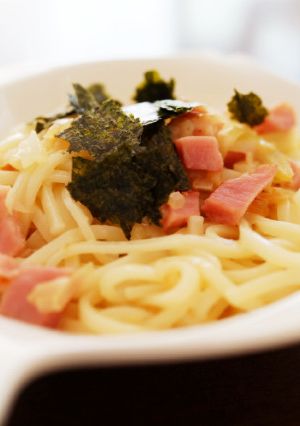 簡単おいしい！和風カルボナーラうどん-レシピのメイン写真