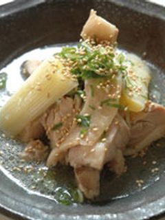 焼き肉の塩ダレで鶏と長ネギの塩ダレ煮-レシピのメイン写真