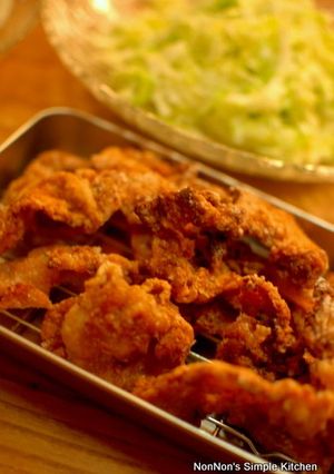 しゃぶしゃぶ肉でポークのせんべい揚げ-レシピのメイン写真