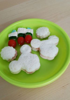 簡単朝食☆ミッキーサンド☆-レシピのメイン写真