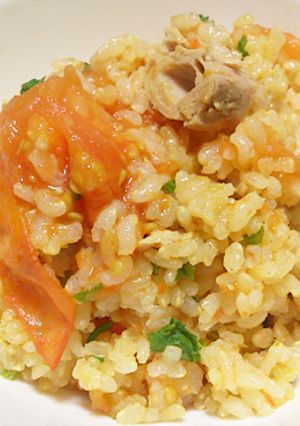 簡単！金時人参ドレッシングで玄米ご飯-レシピのメイン写真