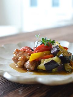 鶏もも肉となすの味噌炒め【作りおき】-レシピのメイン写真