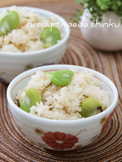 シンプル塩味*そら豆と塩昆布ごはん-レシピのメイン写真