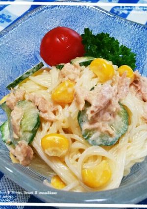 ひんやり冷たい＊簡単そうめんサラダ-レシピのメイン写真