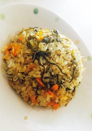 ちりめん辛子高菜炒飯-レシピのメイン写真