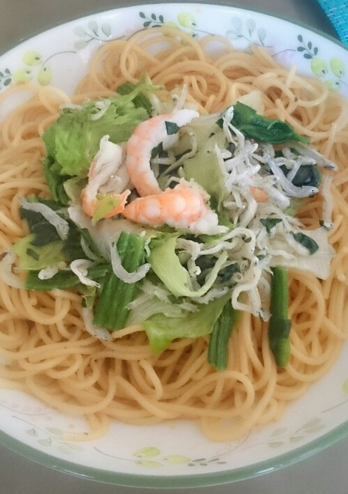 エビとちりめんじゃこの和風パスタ-レシピのメイン写真