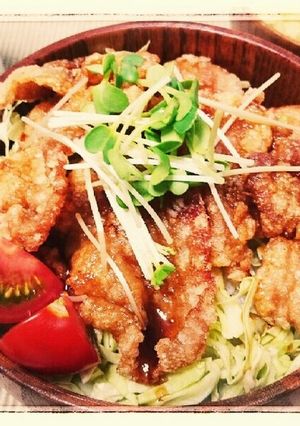簡単!美味しい!カリカリ豚丼!-レシピのメイン写真