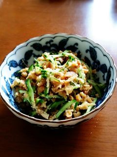 レタスに包んで♡おいなりdeそぼろ-レシピのメイン写真