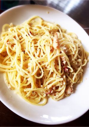 超簡単!!ぴり辛の蟹のクリームパスタ-レシピのメイン写真