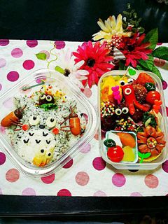 キャラ弁♪トトロ( v^-゜)♪-レシピのメイン写真