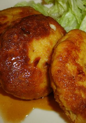 おからパウダー入りヘルシー照焼ハンバーグ-レシピのメイン写真