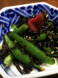 インゲンとひじきの梅和え-レシピのメイン写真