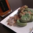 そら豆の和風人参ドレッシング和え