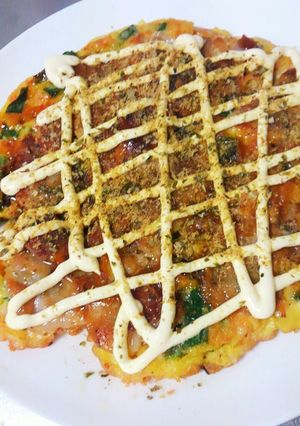 豚肉とニラのお好み焼き風*幼児食にも☆-レシピのメイン写真