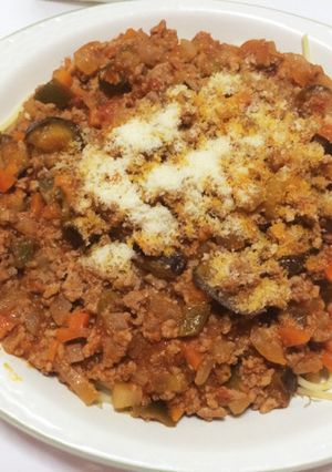 ミートソーススパゲッティ家庭の味風-レシピのメイン写真