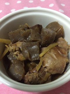 母の味!鶏レバーとこんにゃくの煮物-レシピのメイン写真