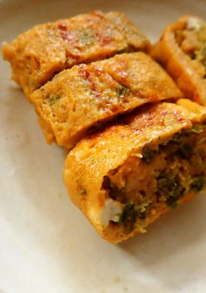 セロリ風味のふっくら卵焼き☆-レシピのメイン写真